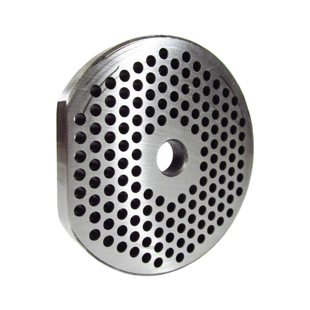 GRINDER PLATE #12 - 1/8 HOLE   W/ 1 FLAT EDGE