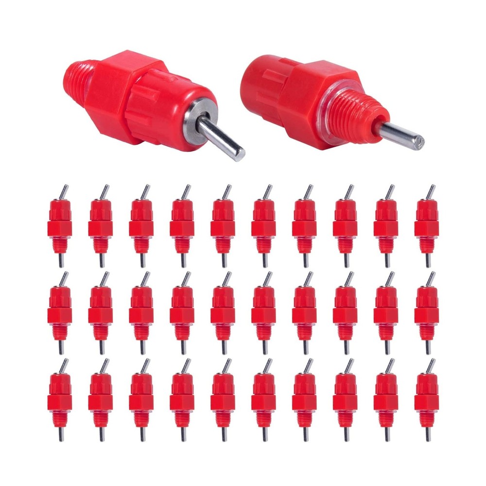 30 Pack Automatic Chicken Waterer Poultry Water Nipple Drinker Feed... Fast Ship