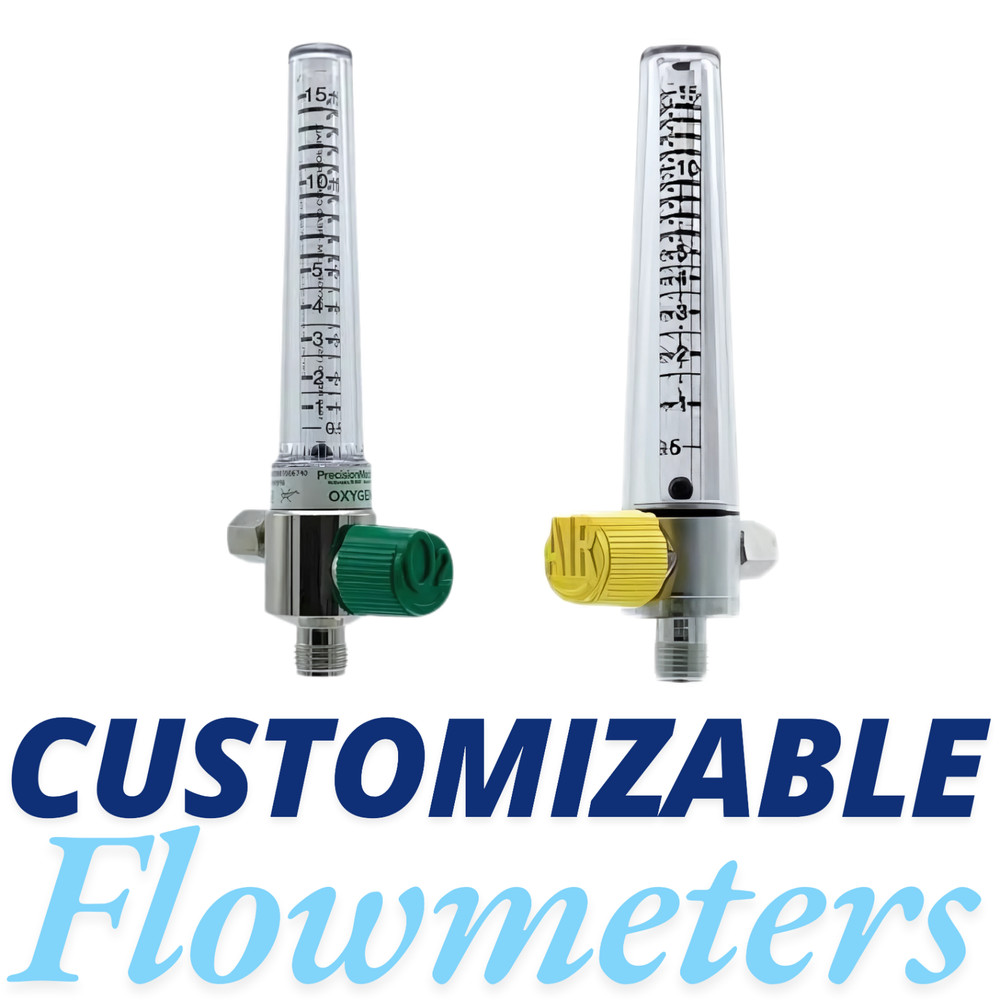 Refurbished - CUSTOMIZABLE - Air & Oxygen Flowmeter