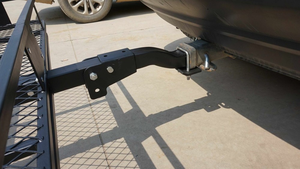 500 lbs Hitch Cargo Carrier Mounted Basket Foldable Luggage Rack w/ 2" Receiver