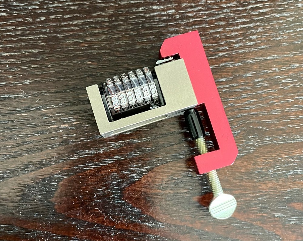 Numbering Machine Head Cleaning Tool - Holds № Plunger Down - IGI Letterpress