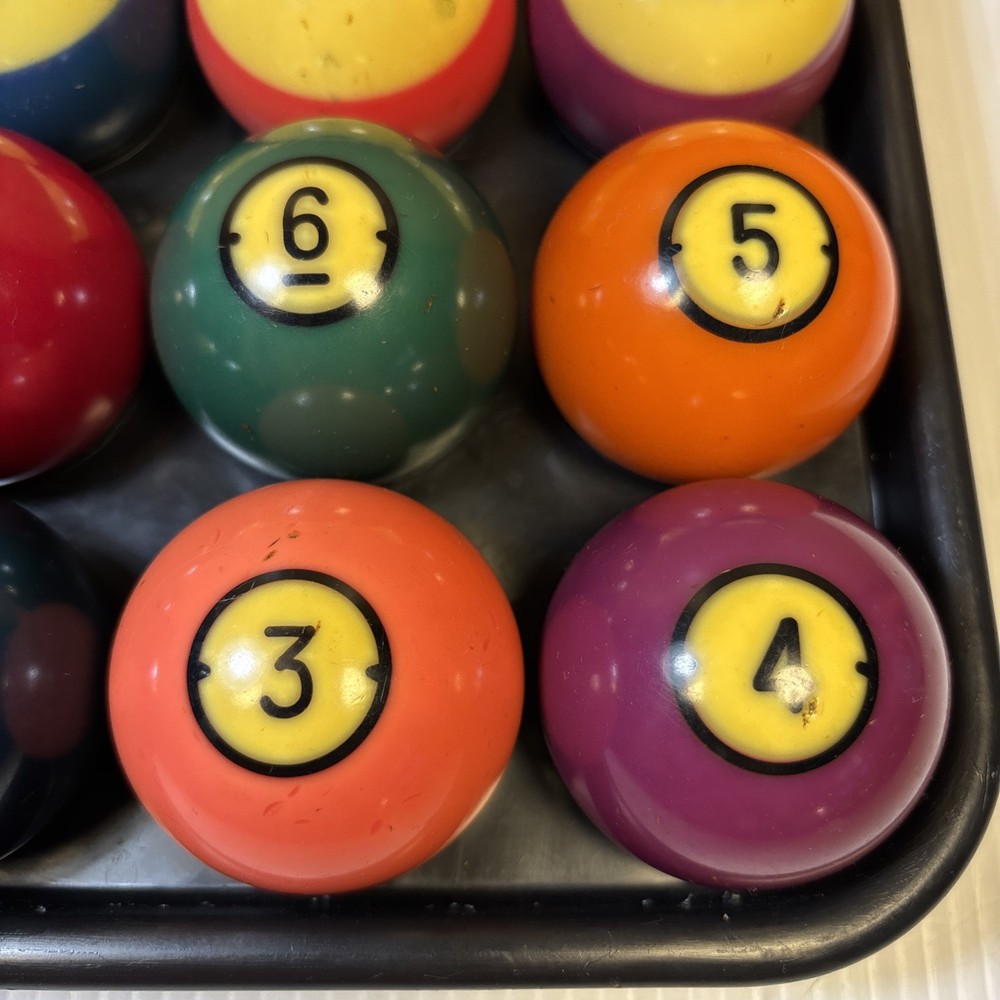 Vintage Brunswick Centennial Billiard Pool Balls Complete Set - No Box