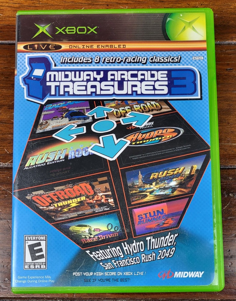 Midway Arcade Treasures 3 (Microsoft Xbox, 2005) Case Only *NO GAME*
