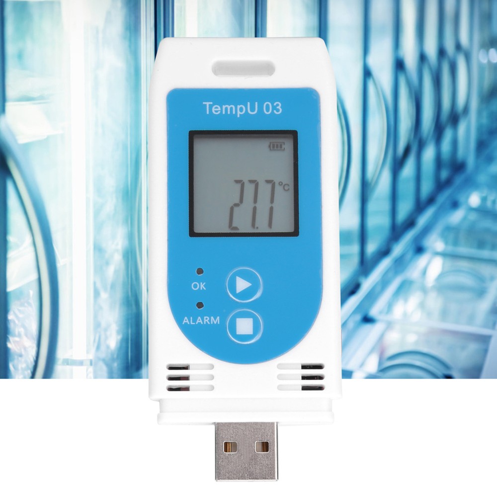 New LCD USB Temperature And Humidity Data Logger PDF GSP Datalogger Recorder