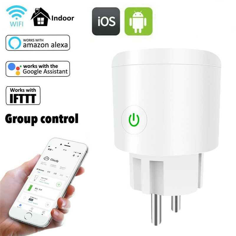 Remote Control Home Smart WiFi Power Socket Wireless Timer Switch Outlet 16A