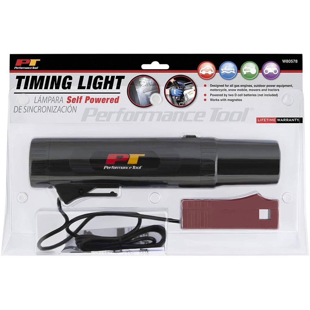 Performance Tool W80578 Self-Powered Timing Light, Black