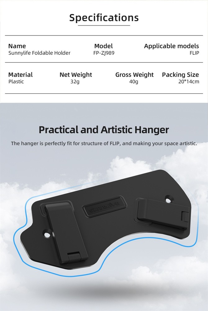 Drone Wall Mount Bracket Key Hook Headset Wall Mount Bracket for DJI FLIP