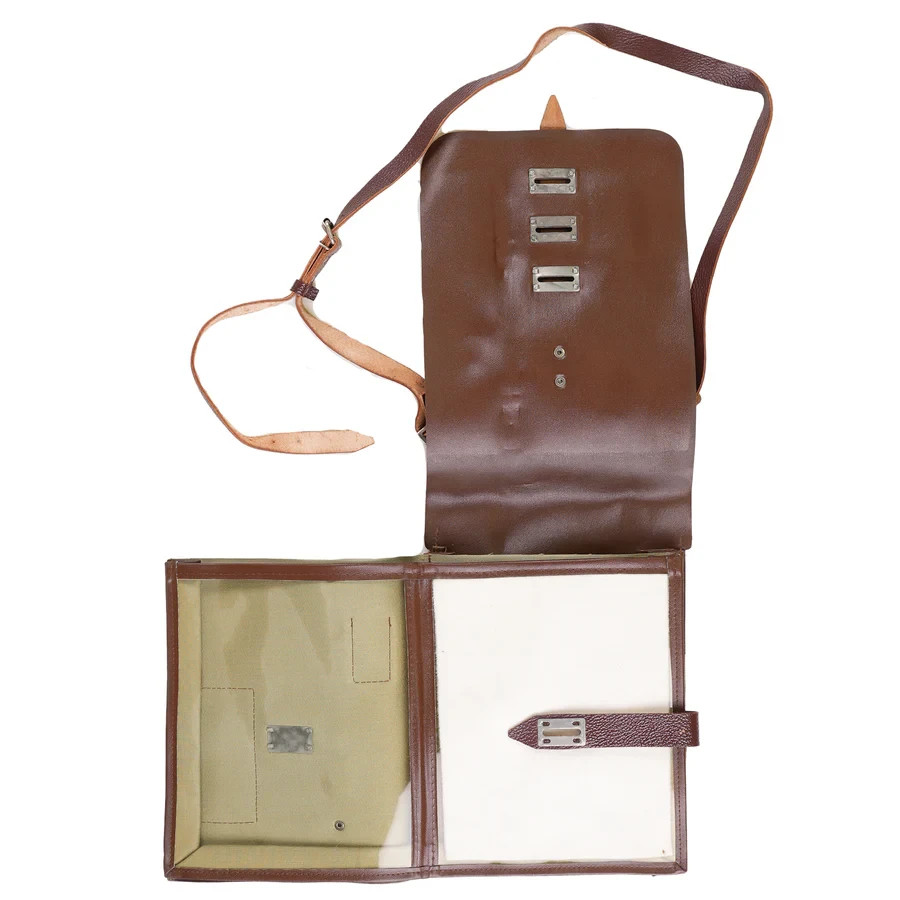 Genuine East German Brown Vinyl Map Case , map case