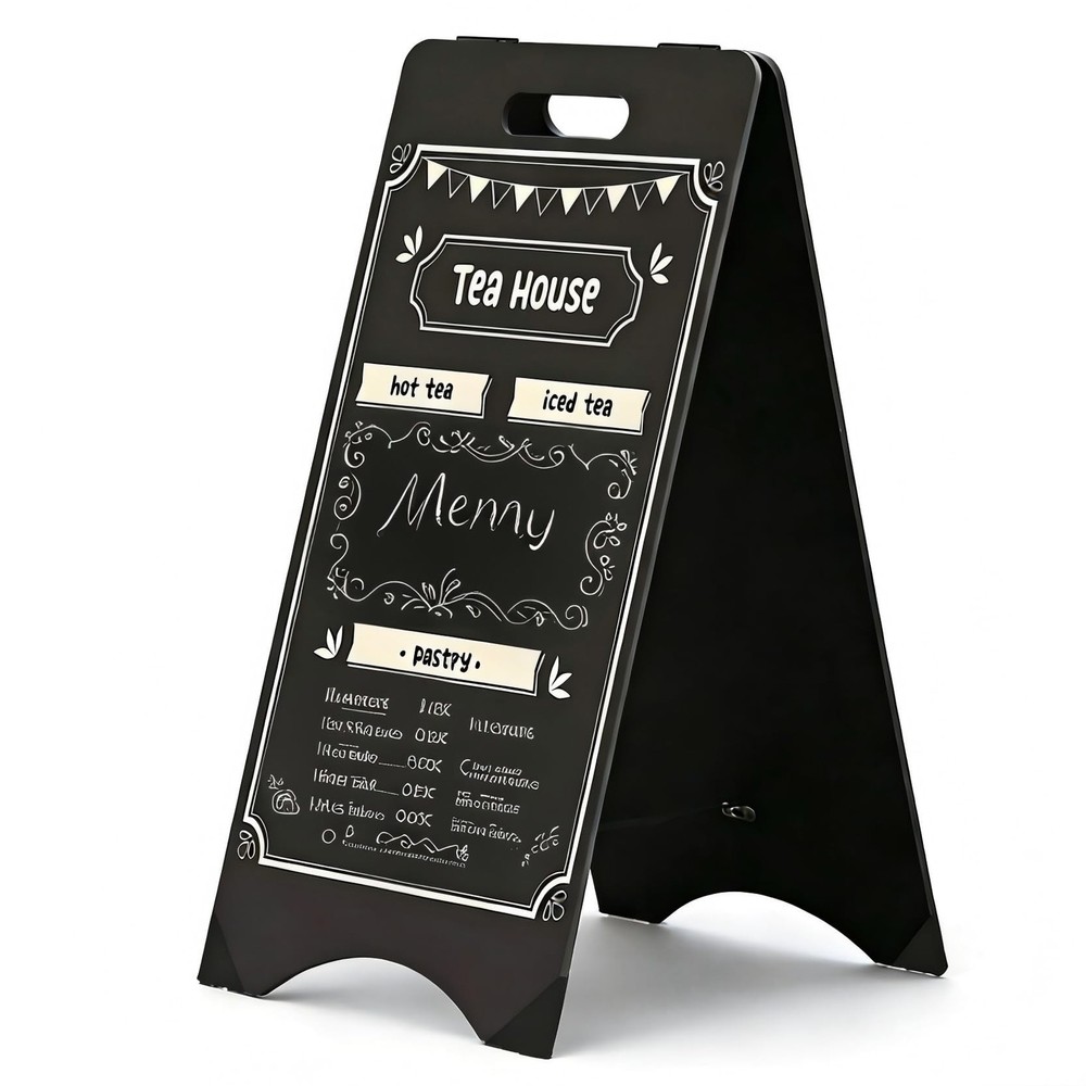 A-Frame Chalkboard 15"×30" Double-Sided Sandwich Chalkboard- Foldable Sturd