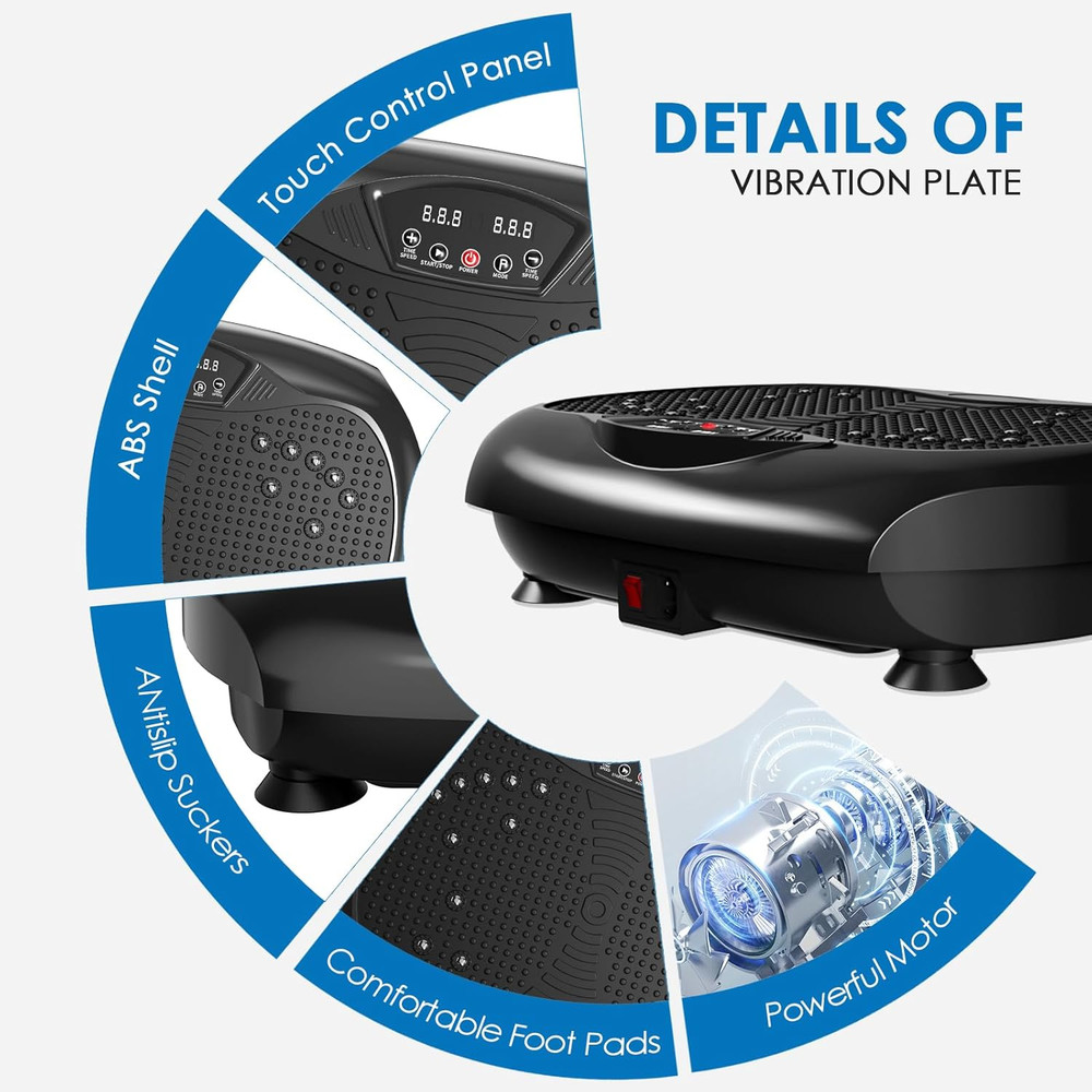 Vibration Plate Exercise Machine - Whole Body Workout Vibration Platform Lymphat
