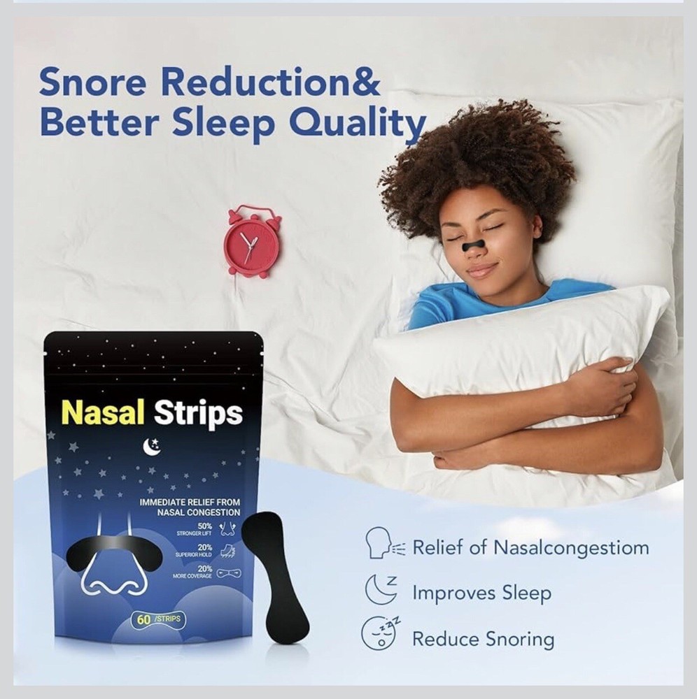 60 PCs Nose Strip For Snoring
