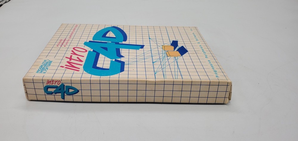 Intro Cad (Progressive Peripherals & Software, Commodore Amiga, 1988) CIB Works!