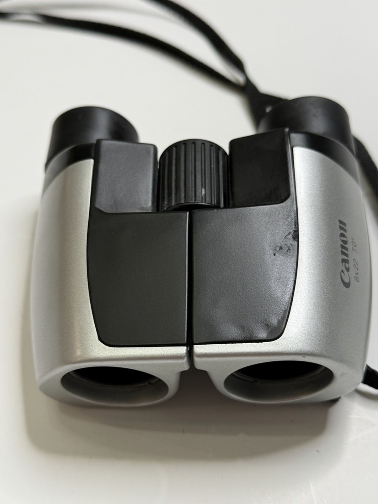 Canon 8x22 Binoculars Compact Silver Black 7.0° – Sharp & Clear Optics