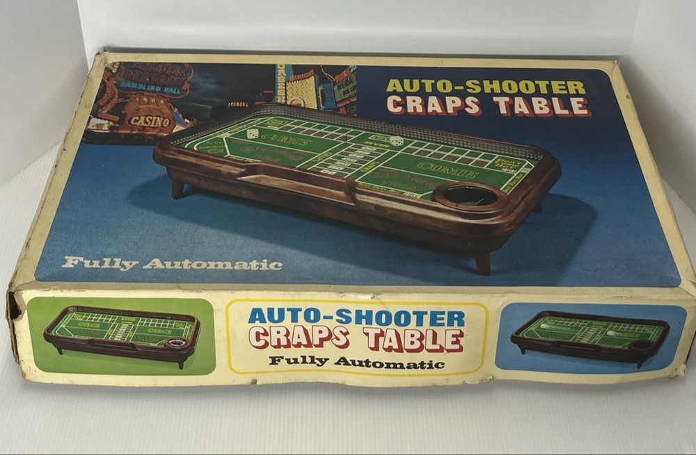 Vintage Waco Auto-Shooter Craps Table Automatic Dice Roller Complete-Tested