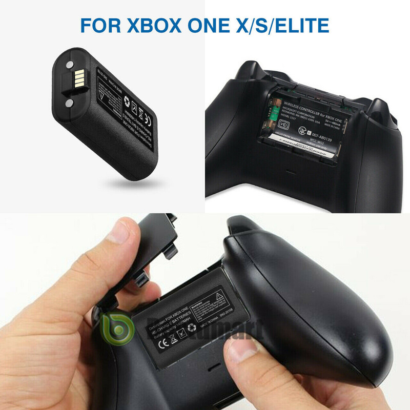 1400mAh Rechargeable Battery Pack For XBox One X/S Controller & Charging Cable