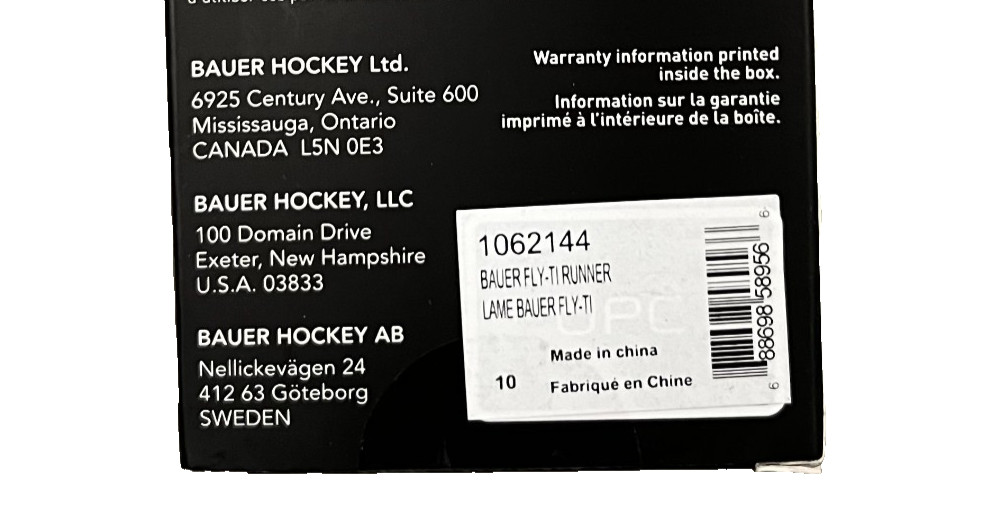 Bauer Fly-TI Steel Runner- Size 10 / 288 mm