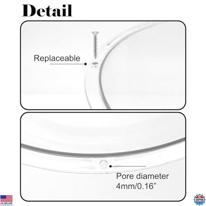12.6" Clear Acrylic Cat Bubble Window - Durable Transparent Perch Space Capsule