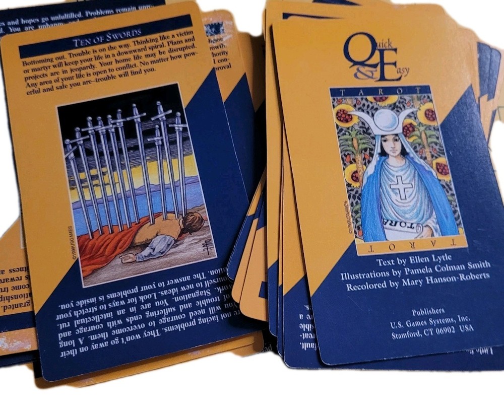 Quick and Easy Tarot Made in Belgium (US Games Systems) Complete pre-owned