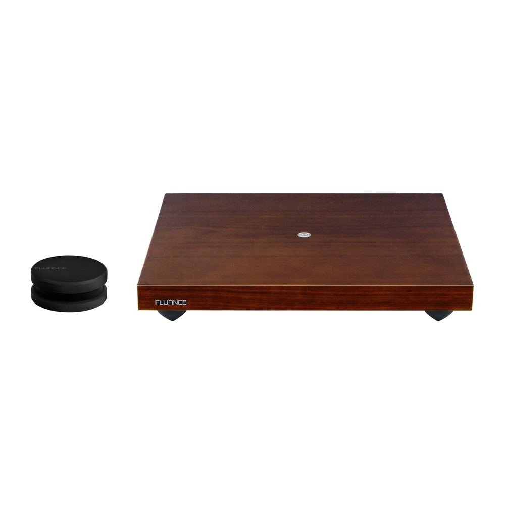 Fluance Turntable Isolation Base and Vinyl Record Rubberized Weight Stabilizer