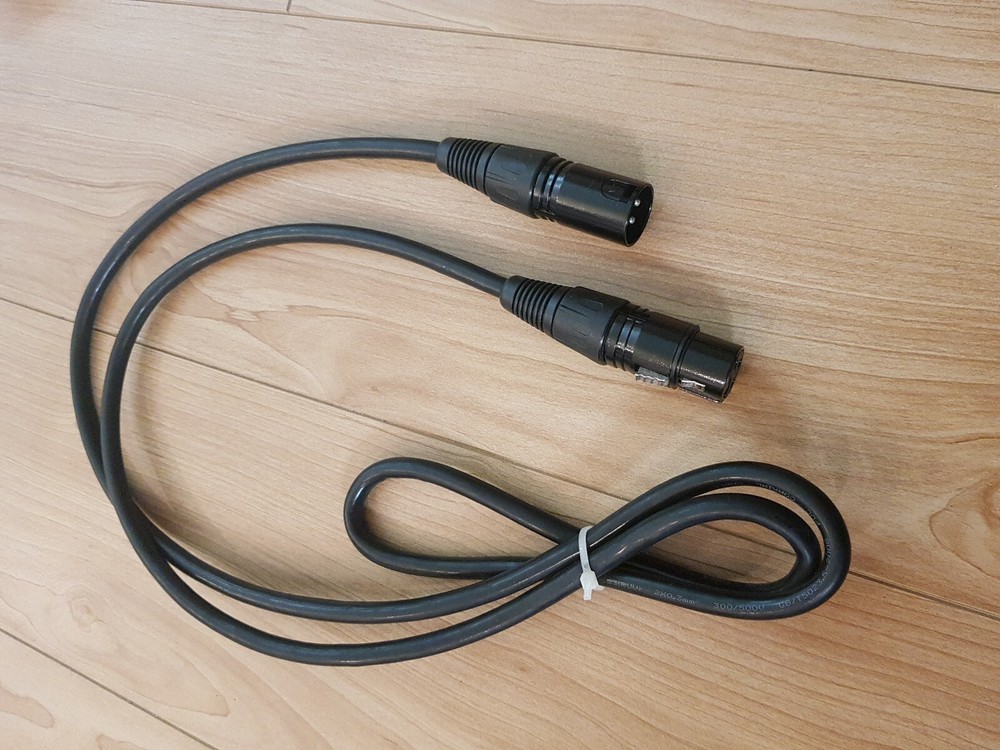 3 Pin DMX Cable 5feet Black