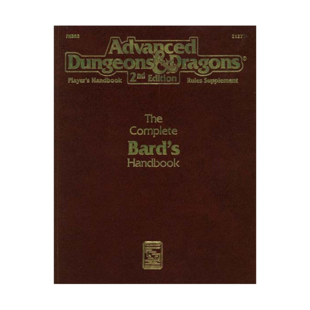 TSR AD&D 2nd Ed Complete Bard's Handbook (1st) Fair+