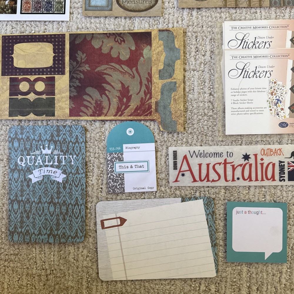 AUSTRALIA Themed Embellishments Kit