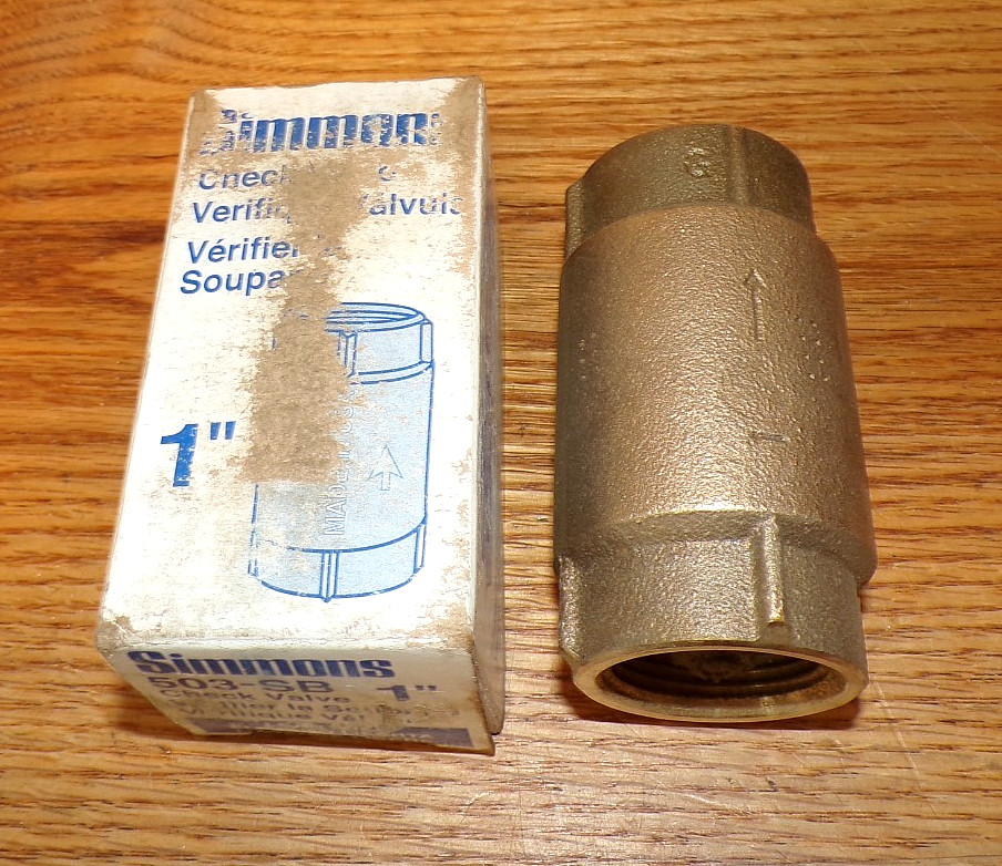 Simmons 1" Check Valve, 503-SB