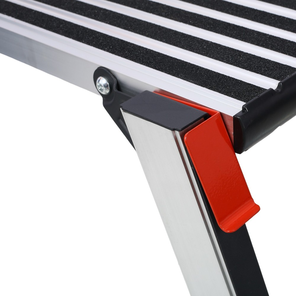 330lbs Aluminum Platform Non-Slip Drywall Step Folding Work Bench Stool Ladder