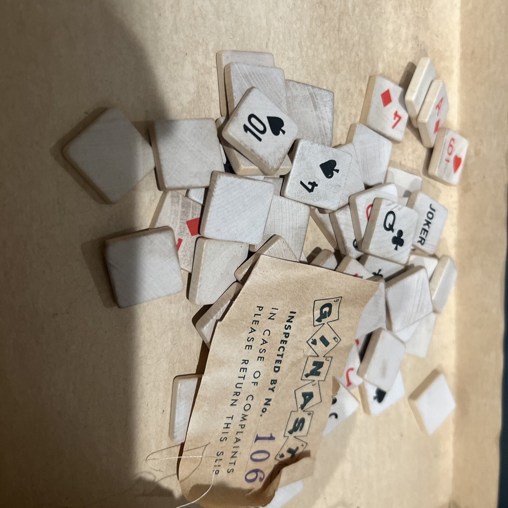 Vintage Ginasta 1954 Card Tile Board Game Complete