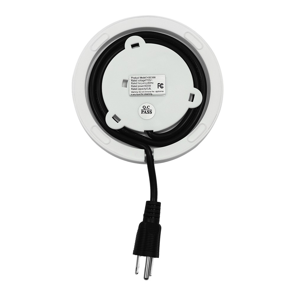 6 Functions Temperature Control Electric Tea Kettle With Tea Steamer Mesh White