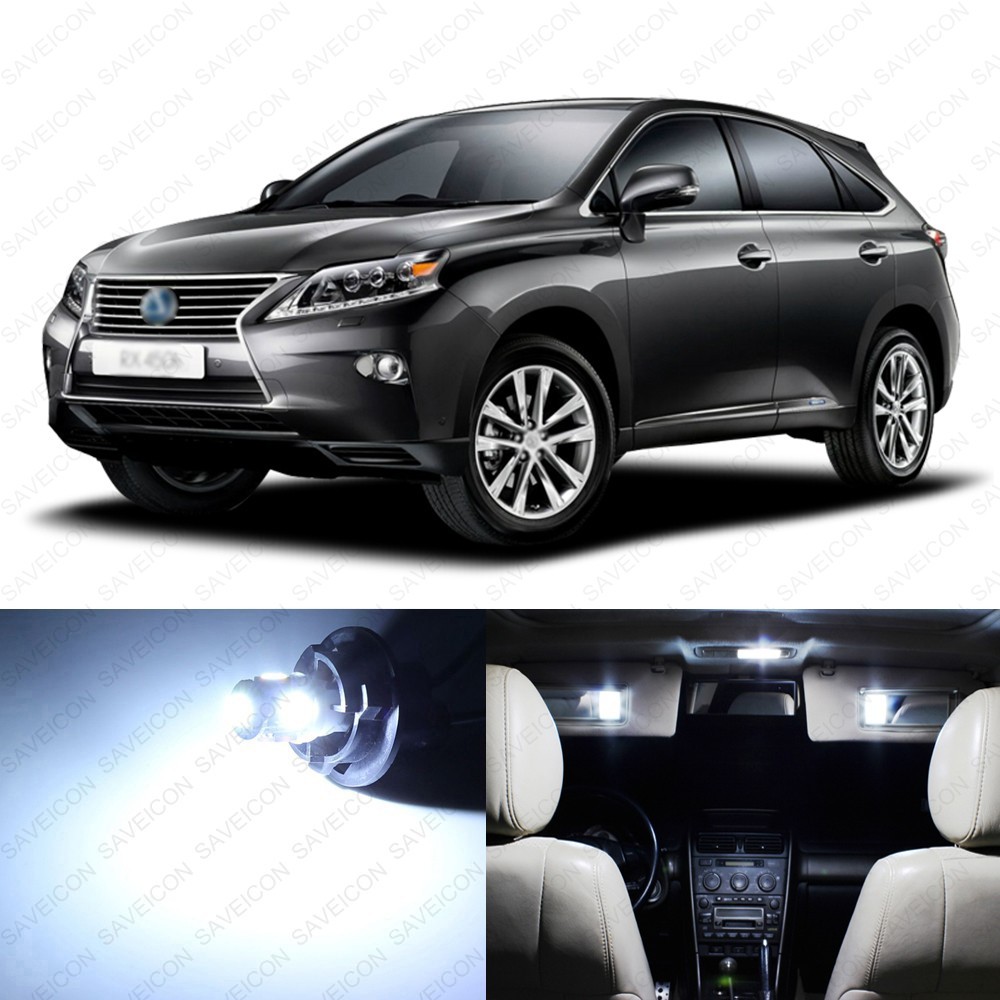 21 x White LED Interior Light Package For 2010 - 2015 Lexus RX350 RX450h + TOOL