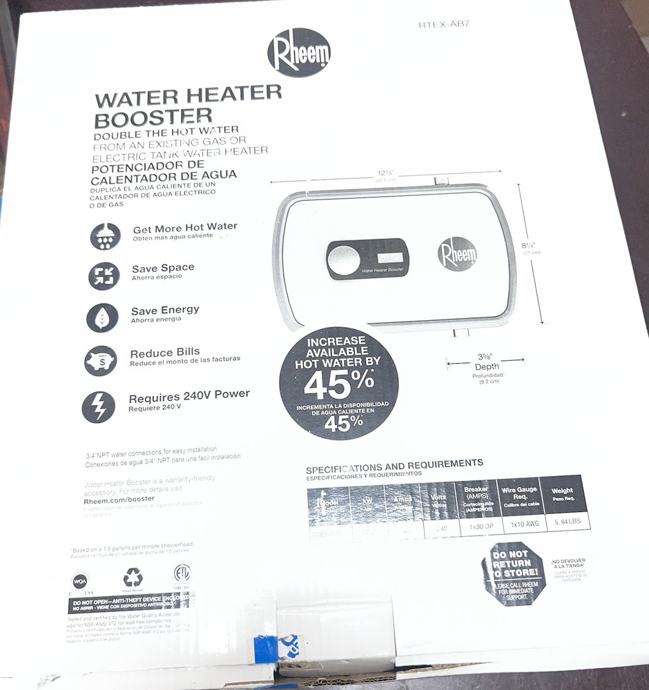 Rheem Water Heater Booster