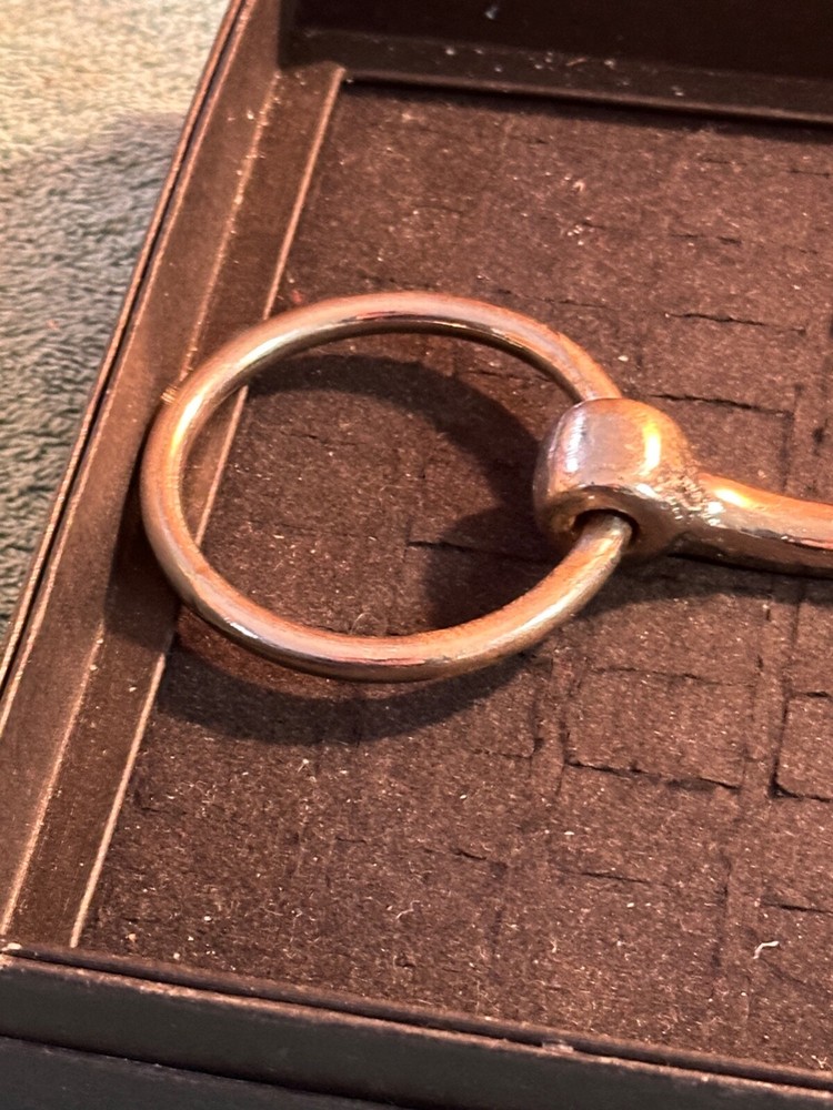 11" Single Joint Double Loop Loose Ring Horse Bit Snaffle