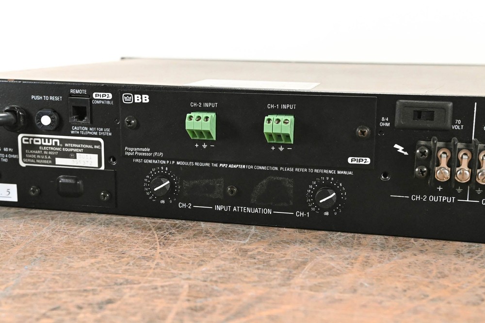 Crown Com-Tech 210 2-Channel Power Amplifier CG01BGC