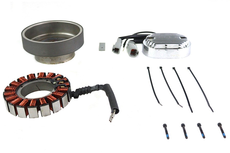 Alternator Charging System Kit 50 Amp for Harley-Davidson