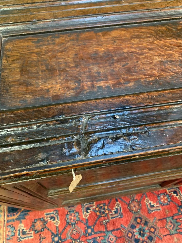 Antique oak coffer