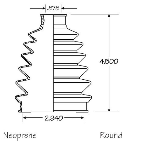 Front Outer CV Boot Repair Kit for Scion xB 2004-2006 (see chart)