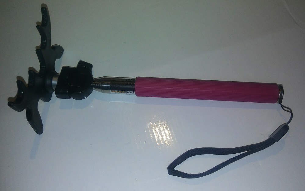 RED - CUE BRIDGE EXTENDABLE TELESCOPING MOOSE HEAD CRUTCH REST POOL 9 POSITIONS