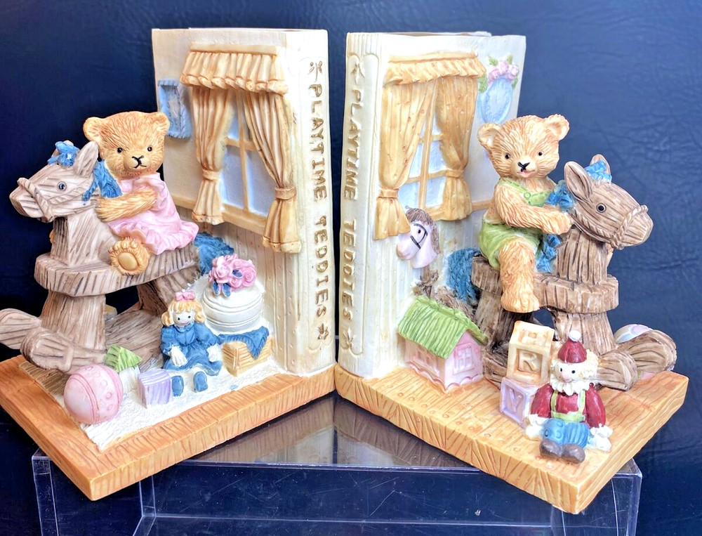 Playtime Teddies Book Ends