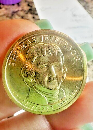 2007D Thomas Jefferson uncirculated Presidential Dollar (MS) See Pic's