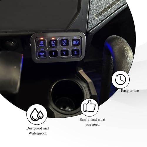 120PCS Switch Panel Sticker, Car Panel Decal, Waterproof Rocker Toggle Switch