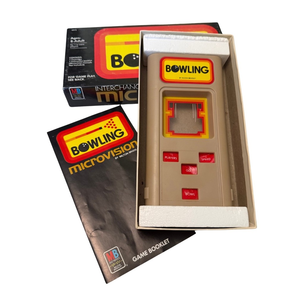 Vintage Microvision Console Bundle 5 Games Box Manual Tested Works Read