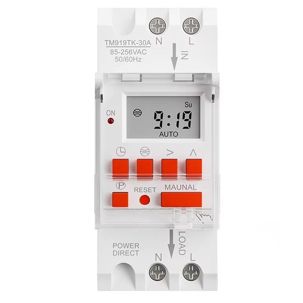 85265VAC Auto Sunrise Sunset Timer Switch 30A Supports Eight Program Settings