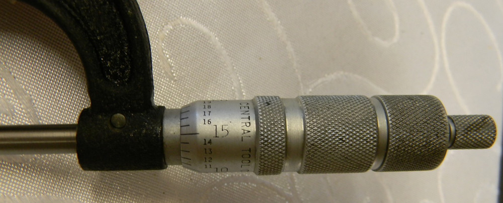 CENTRAL TOOLS 0-1" MICROMETER #6009
