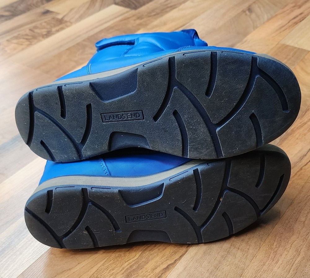 Lands End Boys Snow Boots Size 7M, Blue, Great Condition!