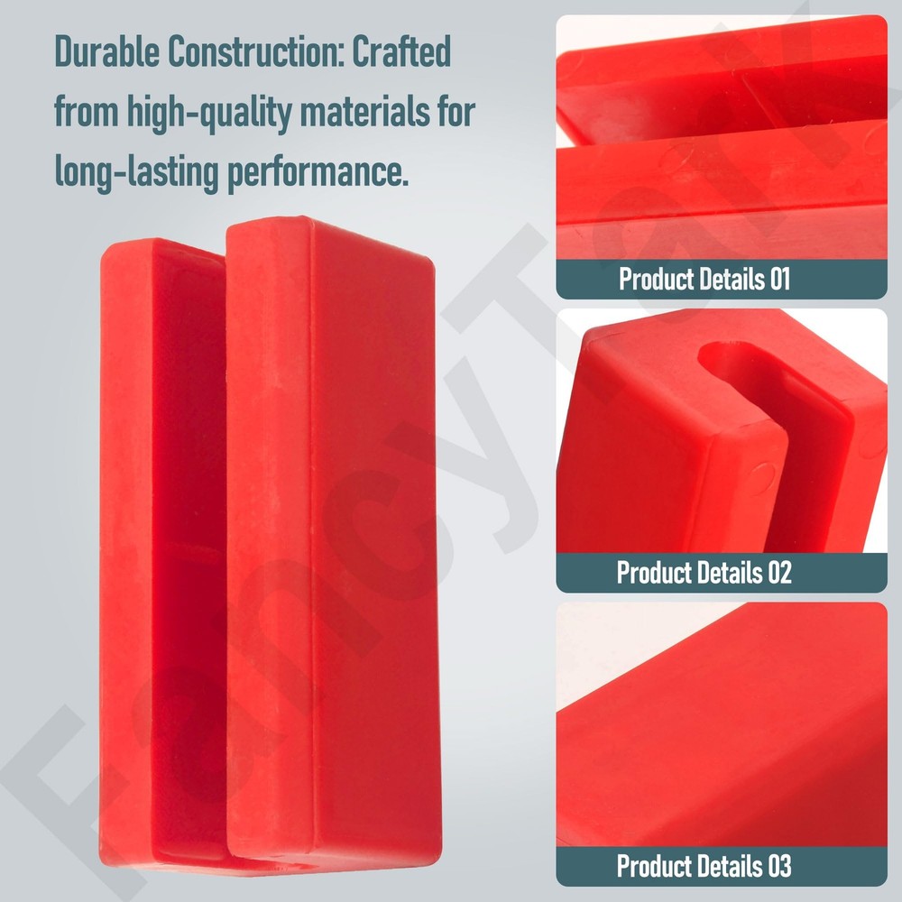 Transom Saver Support, Single Ram Wedge, Outboard Motor Boat Red