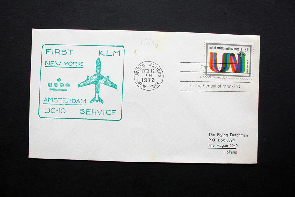 FIRST FLIGHT KLM NEW YORK AMSTERDAM (V3816)
