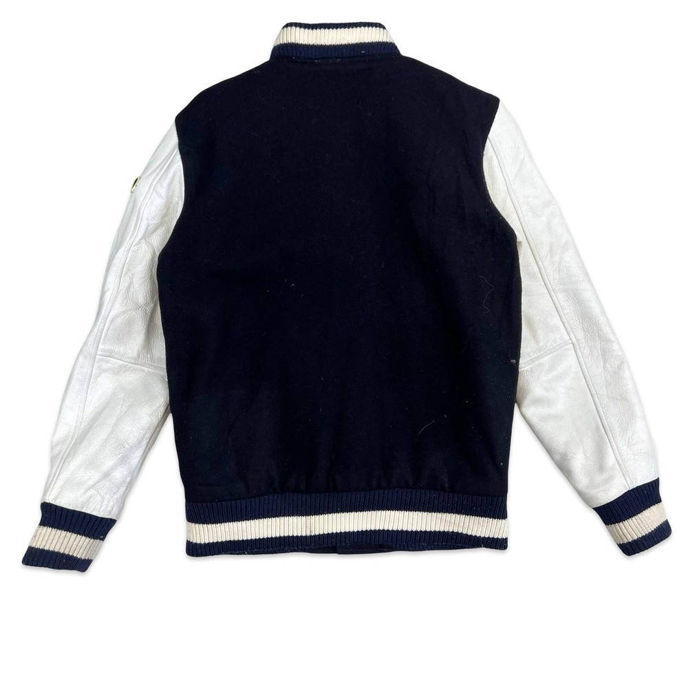 Y2K Roxy Black & White Varsity Letterman Jacket Small 10