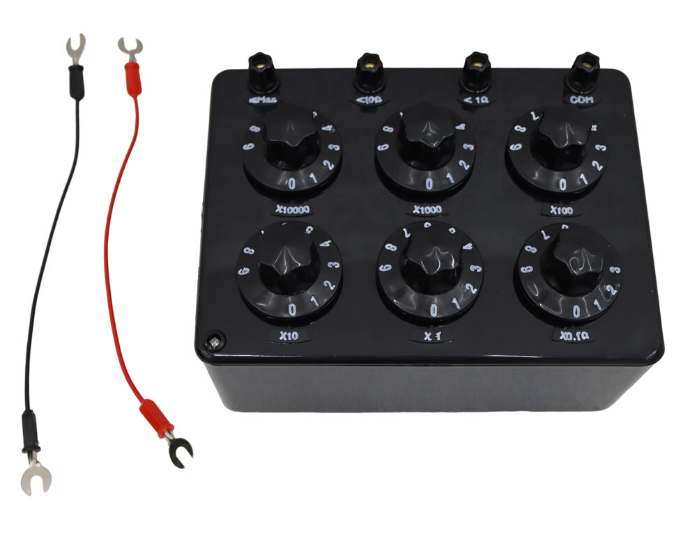 Precision Variable Decade Resistor Resistance Box Experiment Teach 0.1~99.9999kΩ