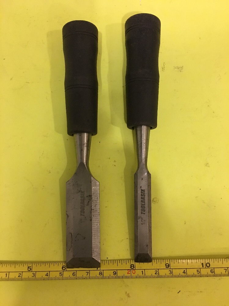 Set Of Two Toolbasix Woodworking Chisel Set 1" / 1/2"